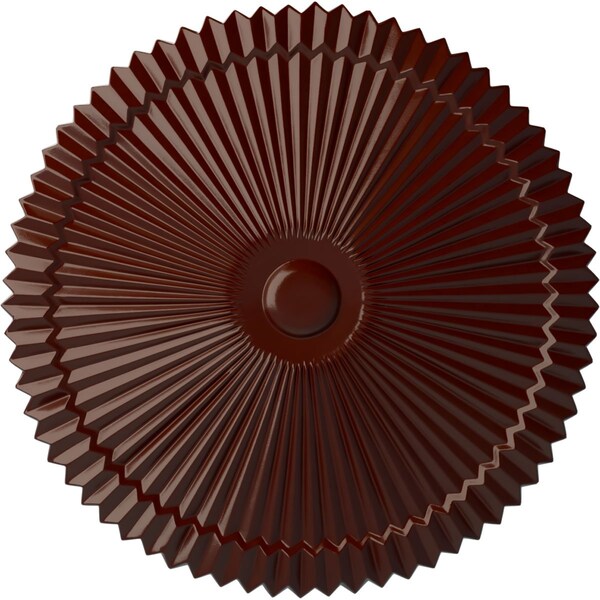 Ekena Millwork Shakuras Ceiling Medallion (Fits Canopies up to 5"), Hand-Painted Brushed Mahogany, 24"OD x 3"P CM24SHBMF - main